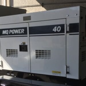 An MQ DCA40SSKU4F2 30kVa Multi Phase Super Silent Diesel Generator