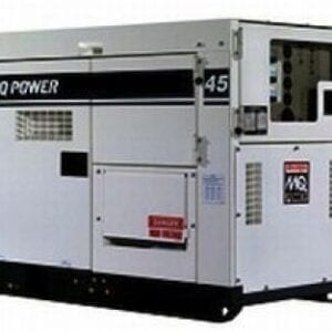 An MQ DCA45SSIU4F 45kVa Multi Phase Super Silent Diesel Generator